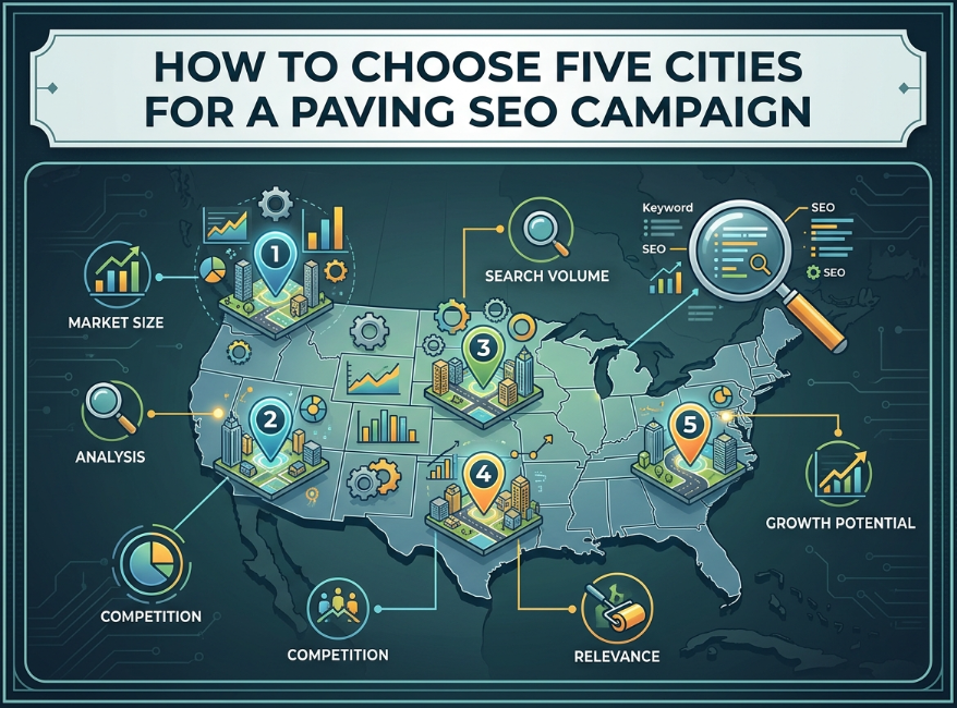 How to Choose Five Cities for a Paving SEO CampaignHow to Choose Five Cities for a Paving SEO Campaign